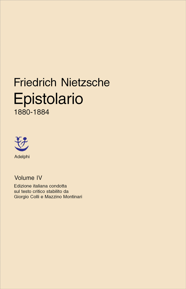 Copertina del volume: Epistolario 1880-1884