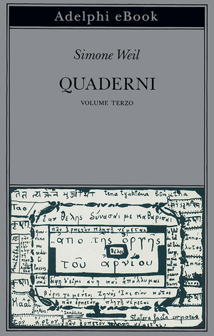 Copertina del volume: Quaderni, III