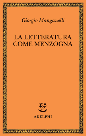 Copertina del volume: La letteratura come menzogna