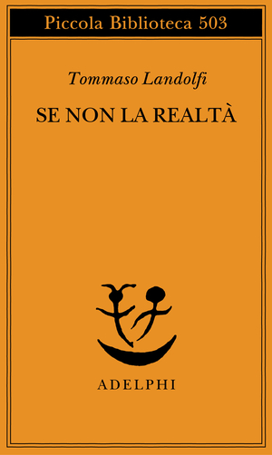 Copertina del volume: Se non la realtà