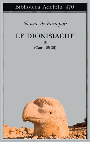 Copertina del volume: Le Dionisiache, III