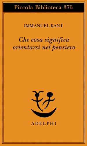Copertina del volume: Che cosa significa orientarsi nel pensiero
