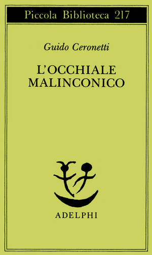 Copertina del volume: L’occhiale malinconico