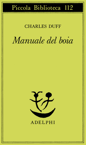 Copertina del volume: Manuale del boia