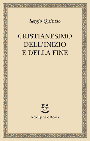 Copertina del volume: Cristianesimo dell'inizio e della fine
