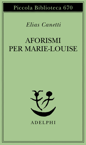 Copertina del volume: Aforismi per Marie-Louise