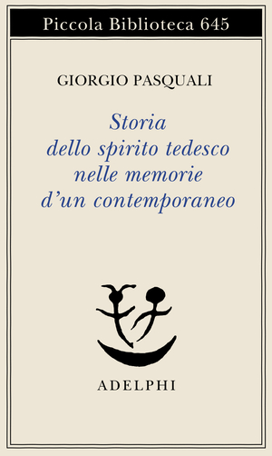 Copertina del volume: Storia dello spirito tedesco nelle memorie d'un contemporaneo