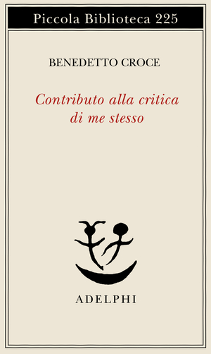 Copertina del volume: Contributo alla critica di me stesso