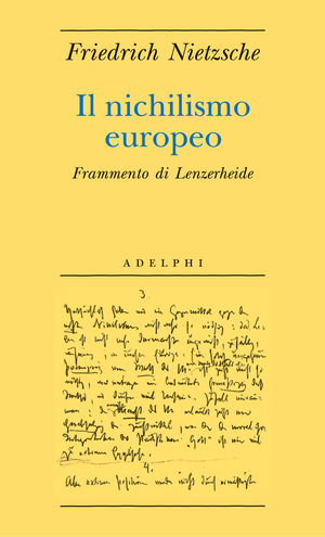 Copertina del volume: Il nichilismo europeo