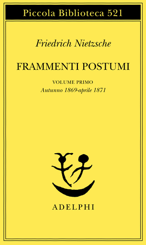 Copertina del volume: Frammenti postumi I