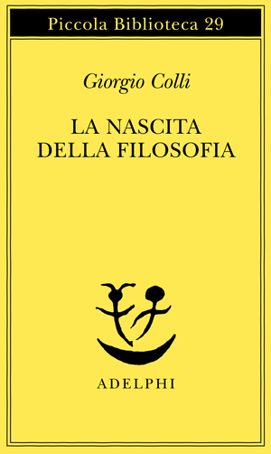 Copertina del volume: La nascita della filosofia