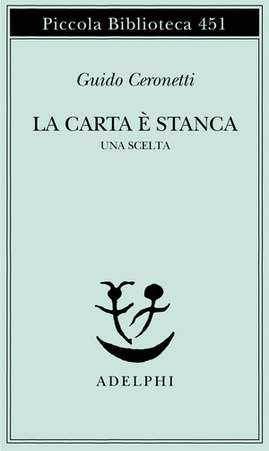 Copertina del volume: La carta è stanca