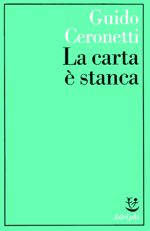 Copertina del volume: La carta è stanca