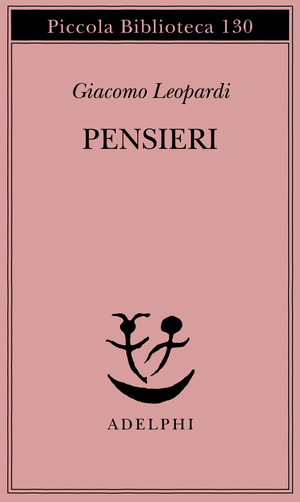 Copertina del volume: Pensieri