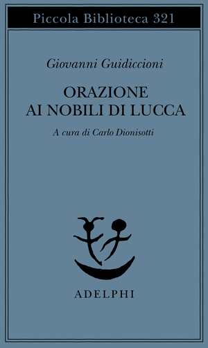 Copertina del volume: Orazione ai nobili di Lucca
