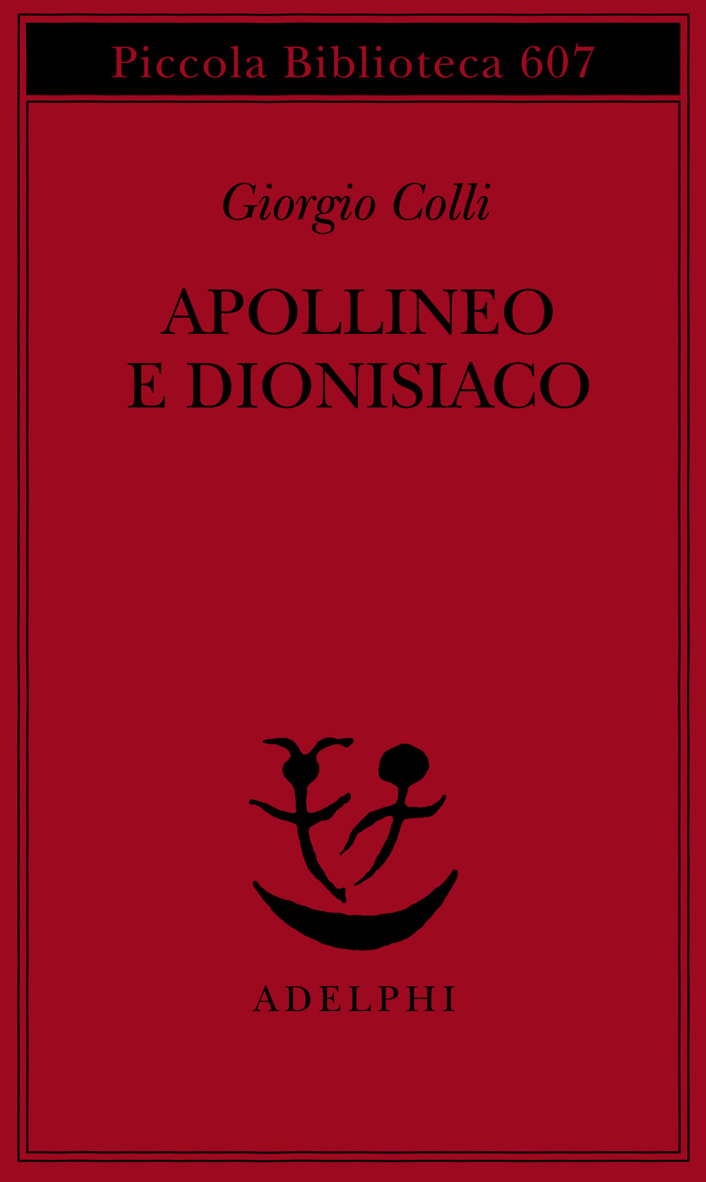 Copertina del volume: Apollineo e dionisiaco