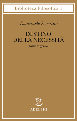 Copertina del volume: Destino della necessità