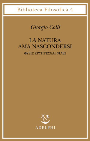 Copertina del volume: La natura ama nascondersi