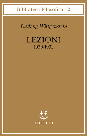 Copertina del volume: Lezioni 1930-1932