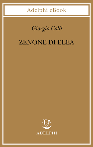 Copertina del volume: Zenone di Elea