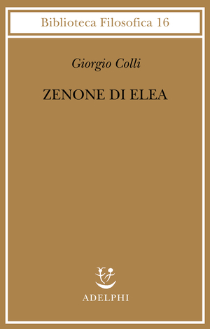 Copertina del volume: Zenone di Elea