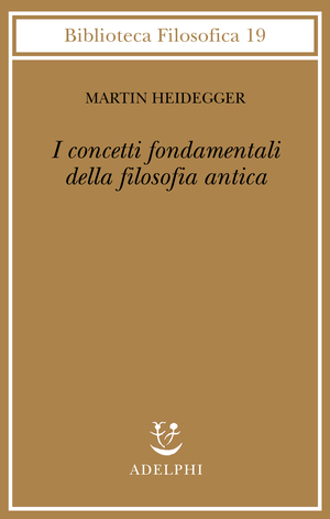 Copertina del volume: I concetti fondamentali della filosofia antica