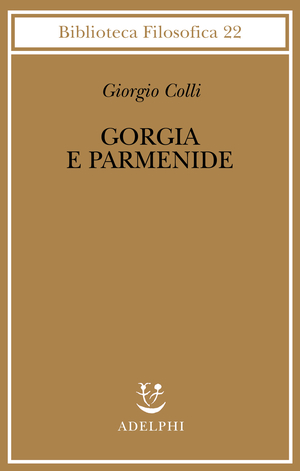 Copertina del volume: Gorgia e Parmenide