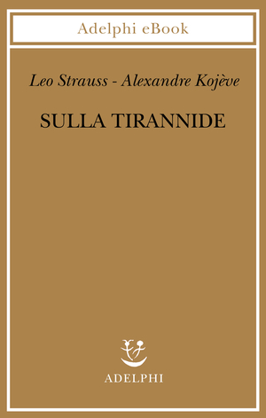 Copertina del volume: Sulla tirannide