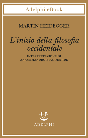 Copertina del volume: L’inizio della filosofia occidentale