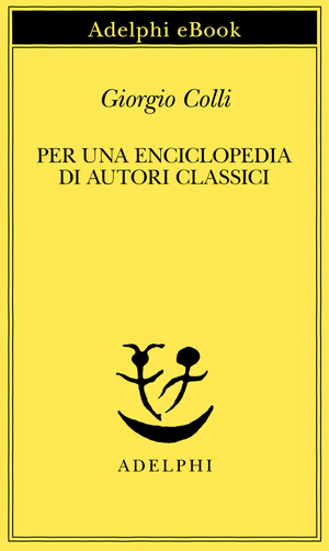 Copertina del volume: Per una enciclopedia di autori classici