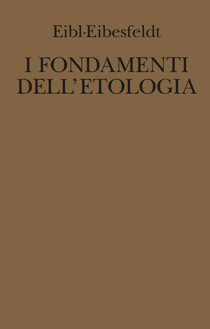 Copertina del volume: I fondamenti dell’etologia