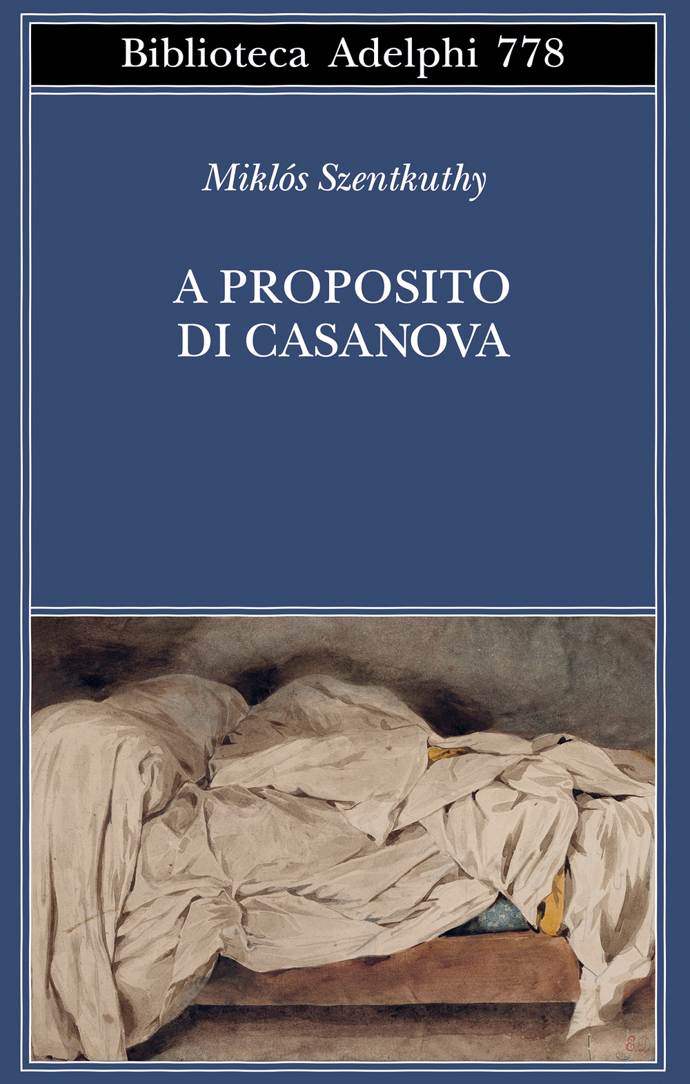 Copertina del volume: A proposito di Casanova