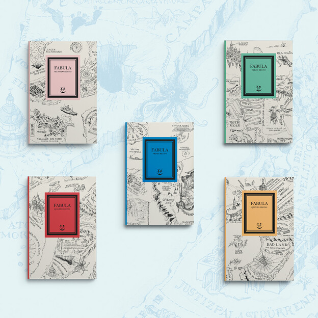 Immagine descrittiva della promozione in corso: un taccuino in omaggio ogni due volumi della collana fabula acquistati