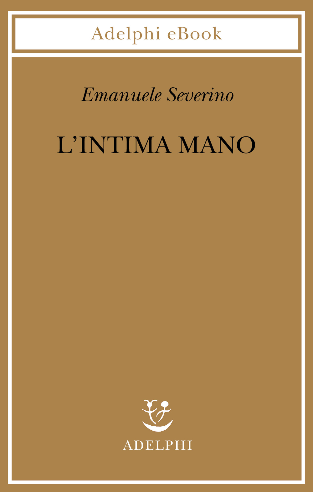 Copertina del volume: L’intima mano