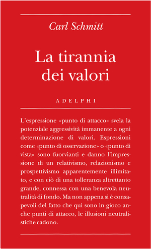 Copertina del volume: La tirannia dei valori