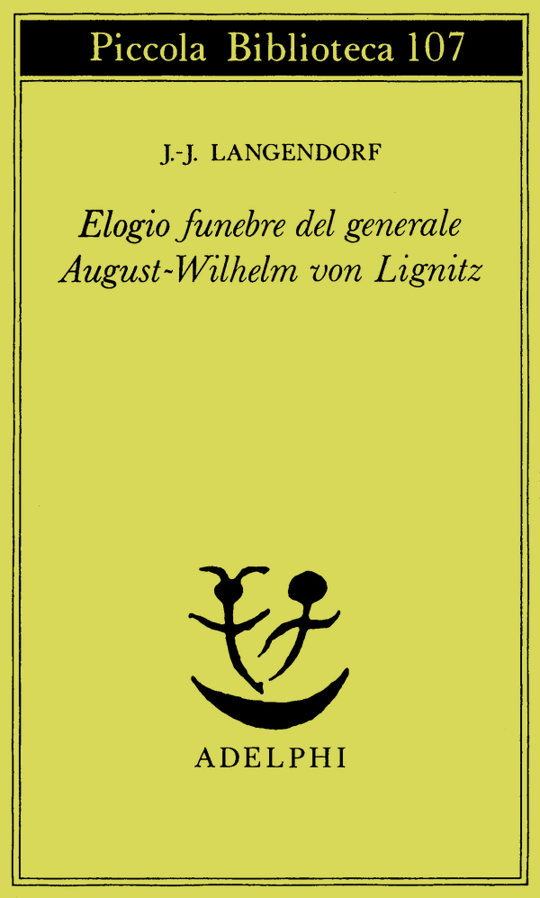 Copertina del volume: Elogio funebre del generale August-Wilhelm von Lignitz