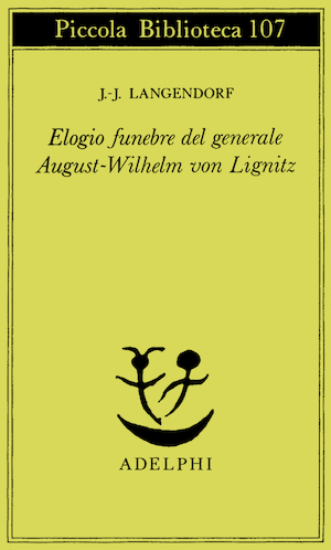 Copertina del volume: Elogio funebre del generale August-Wilhelm von Lignitz