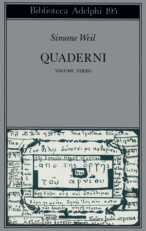 Copertina del volume: Quaderni, III