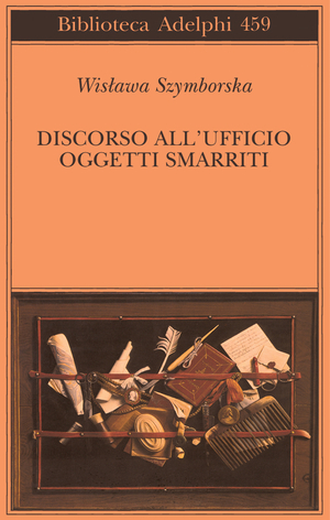 Copertina del volume: Discorso all’Ufficio oggetti smarriti
