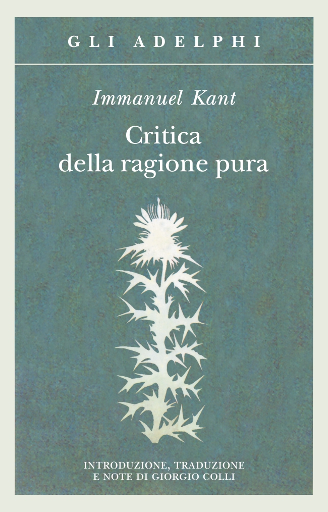 Copertina del volume: Critica della ragione pura