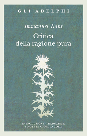 Copertina del volume: Critica della ragione pura