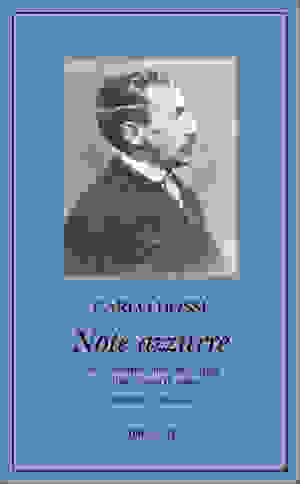 Copertina del volume: Note azzurre