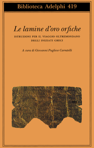 Copertina del volume: Le lamine d’oro orfiche