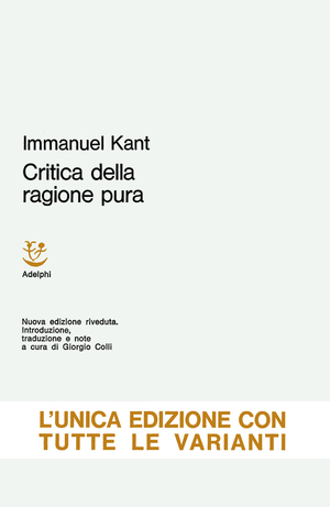 Copertina del volume: Critica della ragione pura