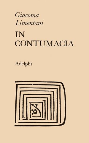 Copertina del volume: In contumacia
