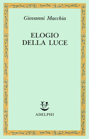 Copertina del volume: Elogio della luce