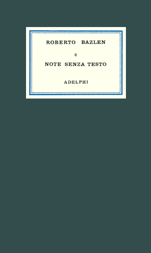 Copertina del volume: Note senza testo