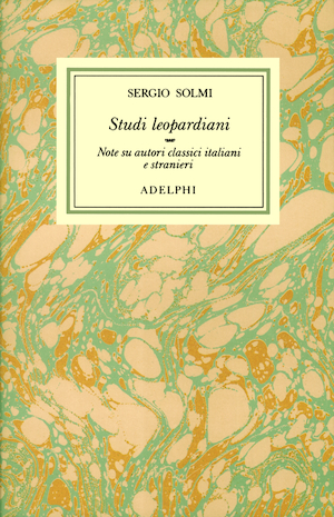 Copertina del volume: Opere, II - Studi leopardiani