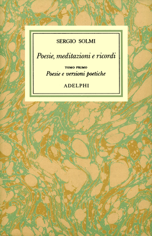 Copertina del volume: Opere, I - Poesie, meditazioni e ricordi