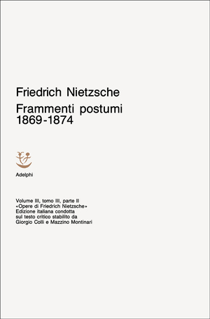 Copertina del volume: Frammenti postumi 1869-1874 - II